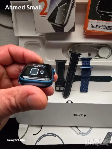 Apple Watch Series 7 Blue Sport Band 41mm, снимка 1