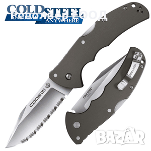 НОЖ COLD STEEL CODE 4 CLIP POINT SERRATED ***, снимка 1