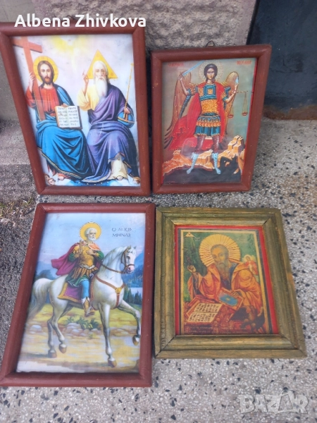 четири икони от домашен иконостас, снимка 1