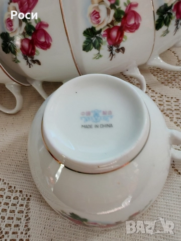 К-т чашки за кафе с позлатен кант, снимка 6 - Сервизи - 52732401