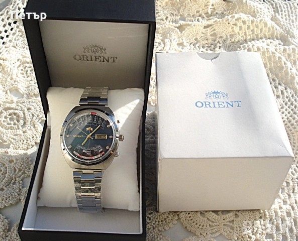 Нов Мъжки Часовник Orient Вечен календар с кутия