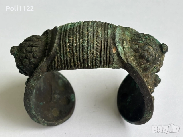 Възрожденска гривна рогатка, снимка 3 - Антикварни и старинни предмети - 51745472