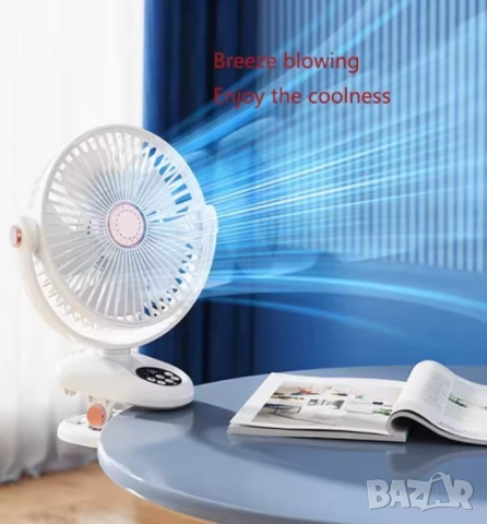 Настолен вентилатор с дистанционно управление — мощно, стилно и практично охлаждане за всяко помещен, снимка 2 - Друга електроника - 52094204
