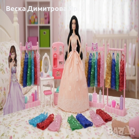 Голяма кукла с много рокли и аксесоари Beautiful Doll, снимка 3 - Кукли - 52684977