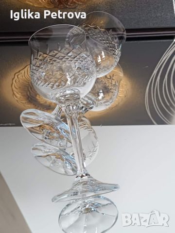 Ретро,кристални чаши , снимка 3 - Антикварни и старинни предмети - 46417599