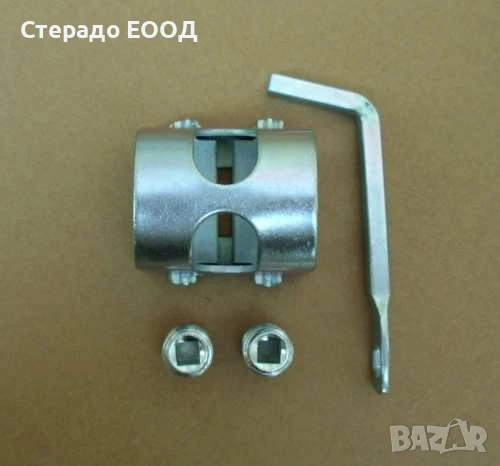 ДВОЕН ПРЪСТЕН ЗА КОСА С КЛЮЧ, снимка 1