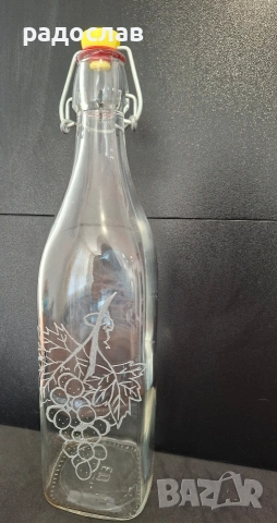 Ръчно гравирана бутилка , снимка 2 - Буркани, бутилки и капачки - 53642390