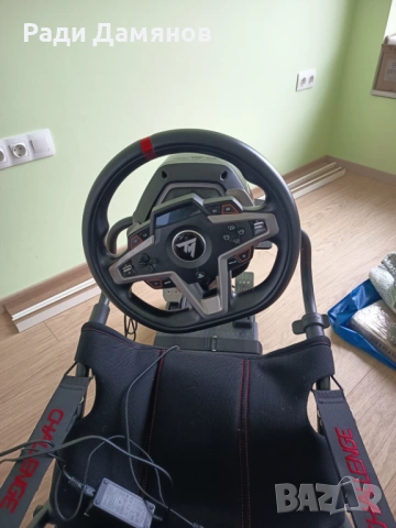 Гейминг Волан Thrustmaster T248 + стол Playseat challenge, снимка 3 - Аксесоари - 53860503