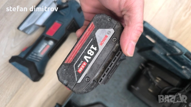 Bosch GST 18 V-LI S Акумулаторен пробивен трион плюс 2 🔋 6 Ah и 4 Ah и зарядно , снимка 16 - Триони и циркуляри - 53749101