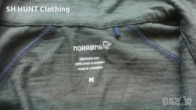 NORRONA Vikingwool Longs Caviar 100% Merino Wool размер S / M блуза 100% Мерино вълна - 2034, снимка 13 - Блузи - 53387440