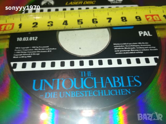 THE UNTOUCHABLES LASER DISC-MADE IN UK-30СМ 0408241017, снимка 7 - DVD филми - 46794981