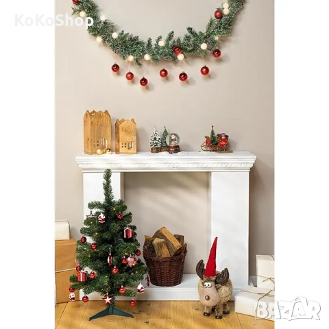 Коледен гирлянд с украса и светлини-180 см./гирлянд със светлини , снимка 5 - Декорация за дома - 52227113