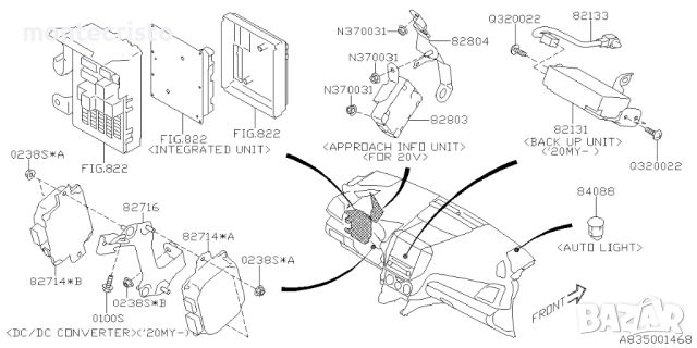 Модул converter Subaru Outback BT (2019-2023г.) 82714FL000, снимка 3 - Части - 45608675