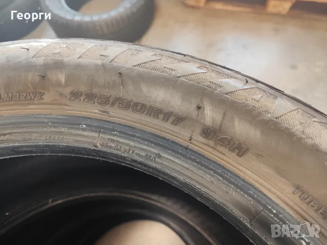 1бр.зимна гума 225/50/17 Bridgestone, снимка 4 - Гуми и джанти - 48116133