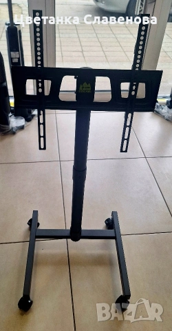 Мобилна стойка за телевизор на колелца за 23-60 инчови LCD LED OLED телевизори, снимка 7 - Телевизори - 54215964