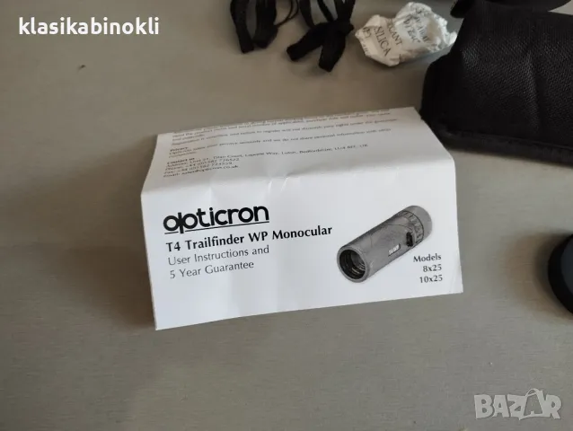 ТОП НОВ Ловен Японски Монокъл-Opticron T4 Trailfinder WP 10х25, снимка 12 - Екипировка - 47529890