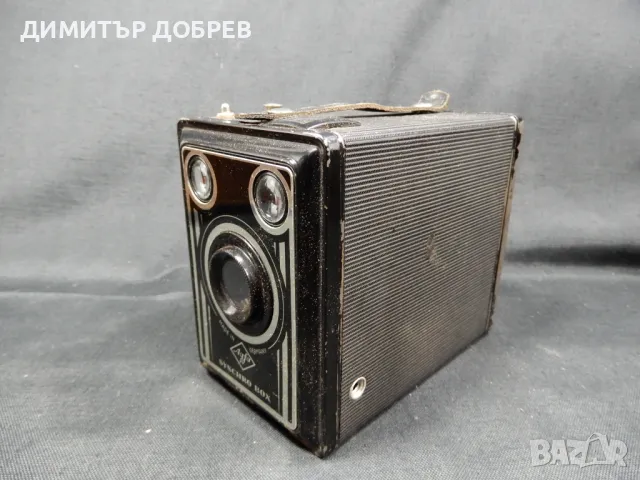 СТАР РЕТРО ФОТОАПАРАТ BOX CAMERA AGFA SYNCHRO GERMANY, снимка 2 - Антикварни и старинни предмети - 49985521