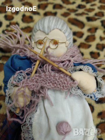 Стара кукла баба, винтидж кукла, снимка 5 - Колекции - 45036075