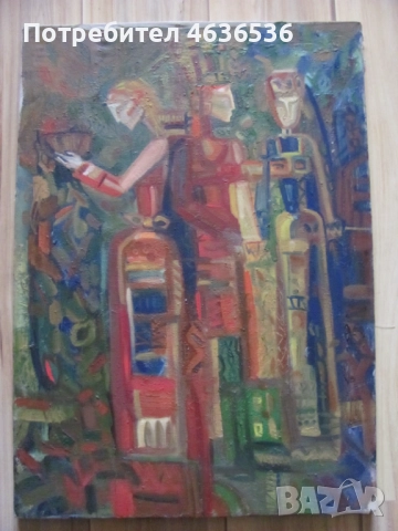 Красива Картина масло, платно ,художник Силвия Радева, снимка 2 - Картини - 52573679