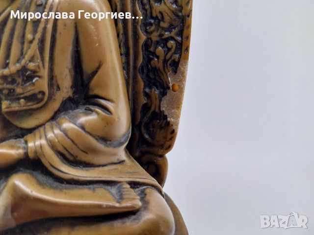 Стара, много детайлно изработена фигура на Буда, снимка 4 - Колекции - 45744123