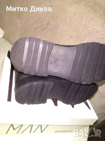 Мъжки боти естествена кожа с подплата нови №43 стелка 27.5см маркови на  Тенденц, снимка 7 - Мъжки боти - 53054525