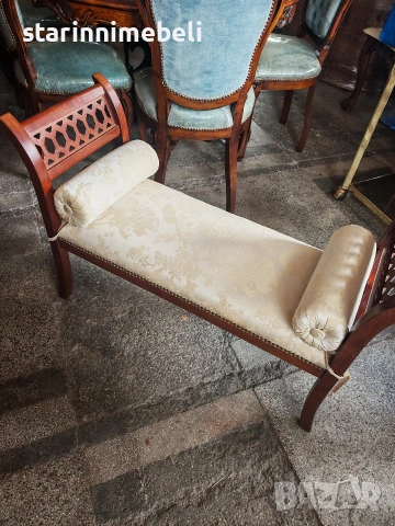 Елегантна класическа пейка, снимка 4 - Дивани и мека мебел - 53652604