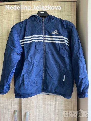 Двулицево яке Adidas , снимка 1 - Детски якета и елеци - 46123482