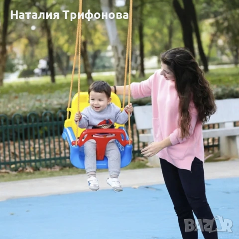 Детска люлка с облегалка 3 в 1 - максимална безопасност и комфорт, снимка 2 - Детски люлки - 54182737