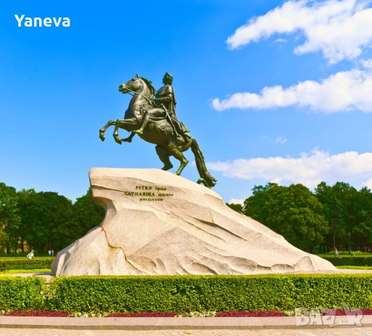 Руска скулптура "Медният конник“ , символ на Санкт Петербург.  , снимка 3 - Статуетки - 53772341