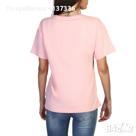 Love Moschino дамска тениска в розово, снимка 3 - Тениски - 46385411