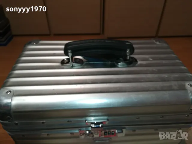 заявен-RIMOWA GERMANY 1898-МАРКОВ АЛУМИНИЕВ КУФАР 1904251928LNWC, снимка 5 - Микрофони - 49962591
