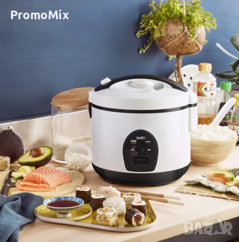 Оризовар Simeo CRM180 500W 1.2 литра Уред за варене на ориз Оризоварка, снимка 1