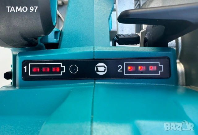 Makita DHS900 - Безчетков мощен ръчен циркуляр 235мм 2x18V 5.0Ah като нов!, снимка 6 - Триони и циркуляри - 53223508