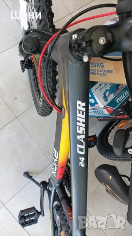 Детски алуминиев велосипед 24” Byox Clasher – Shimano скорости, дискови спирачки!, снимка 5 - Детски велосипеди, триколки и коли - 50241597