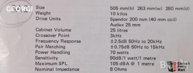 Spendor SA 2, снимка 6 - Тонколони - 49940775