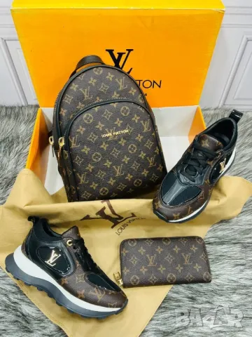 дамски маратонки, чанта / раница и портмоне louis vuitton , снимка 8 - Чанти - 46877778