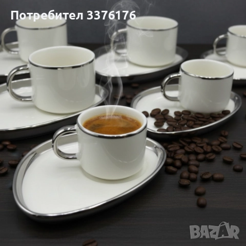 Луксозен сервиз за кафе, снимка 2 - Сервизи - 52179578