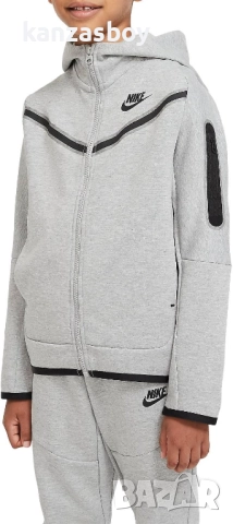 Nike Y NSW TECH FLC FZ HOODIE - страхотно юношеско горнище 158-170см. КАТО НОВО, снимка 2 - Детски анцузи и суичери - 52471014