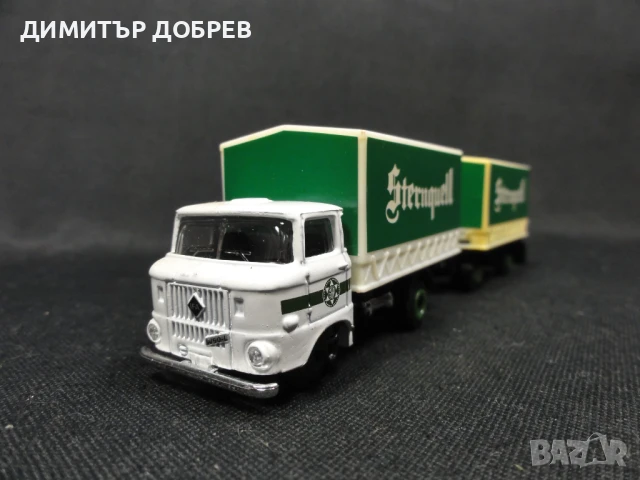 1/87 РЕТРО МЕТАЛНА КОЛИЧКА КАМИОН IFA W50 GRELL