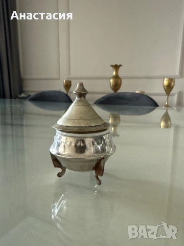 Малка захарница, снимка 3 - Антикварни и старинни предмети - 54006915