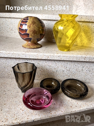 Кристален масивен пепелник, бохемия, снимка 3 - Антикварни и старинни предмети - 53772798