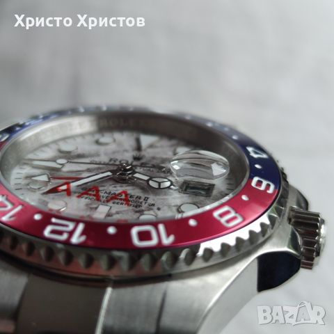 Луксозен мъжки часовник Rolex GMT-Master II Pepsi Meteorite, снимка 8 - Мъжки - 41567426