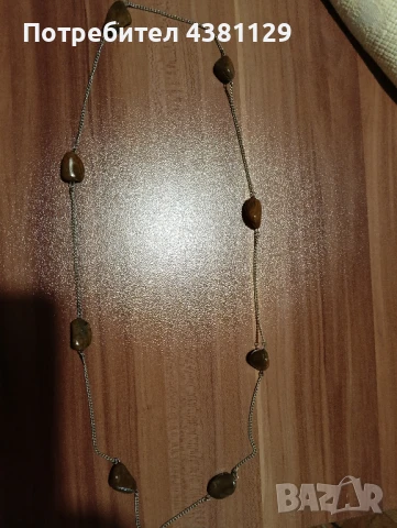 продавам руско колие от мелхиор и кафяви натурални ахати