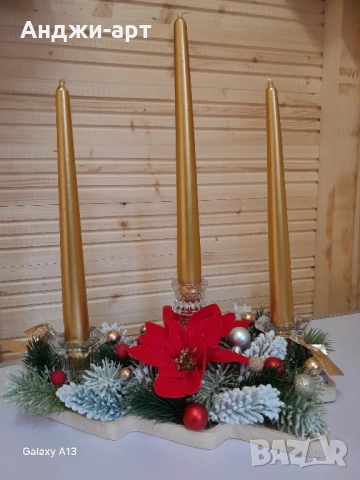 Коледни декорации ръчно изработени , снимка 5 - Декорация за дома - 52004746