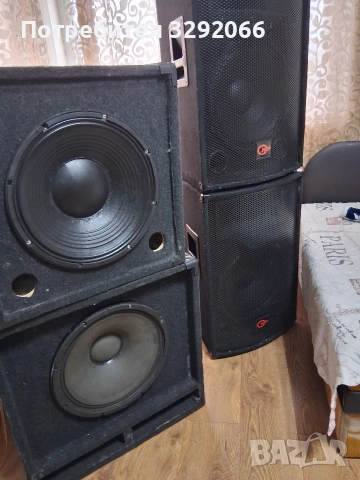 музика 2 15 инча и 2 бас каси и стъпало Behringer Km 1700, снимка 2 - Тонколони - 52659602