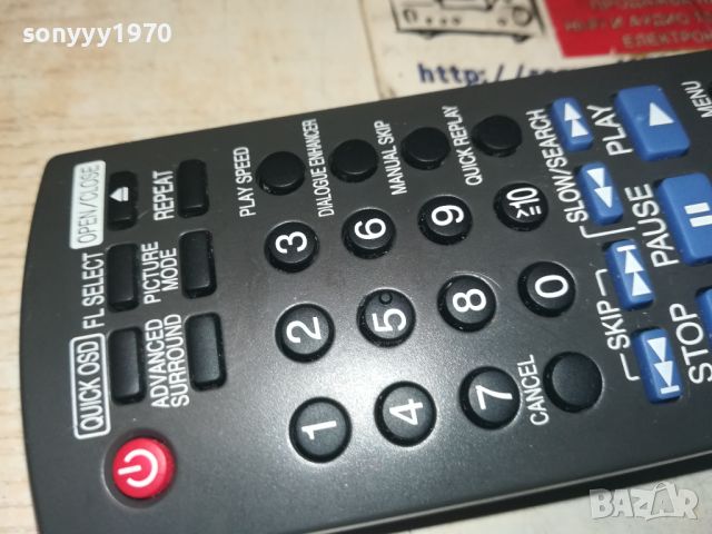 PANASONIC EUR7631260 DVD PLAYER REMOTE-ВНОС SWISS 0606241108, снимка 11 - Дистанционни - 46080983