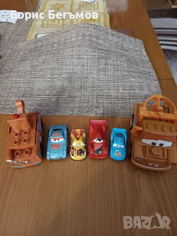 Комплект 6 коли за 5Е Disney Cars , снимка 3 - Колекции - 54032450