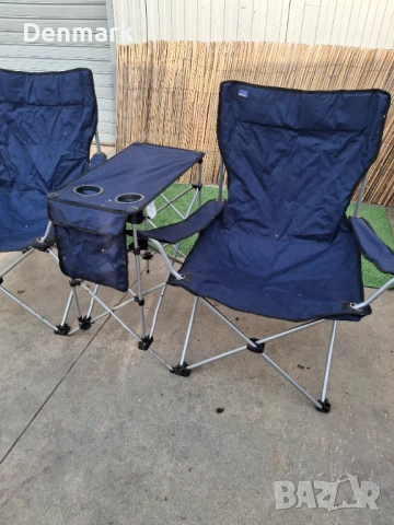 Комплект от 2 сгъваеми къмпинг стола + маса , снимка 2 - Къмпинг мебели - 50594959