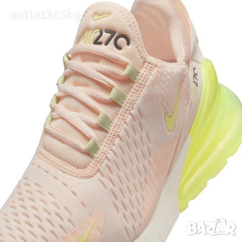 Nike - Air Max 270 Yellow White номер 37.5 дамски Оригинал Код 3307, снимка 6 - Маратонки - 52658219