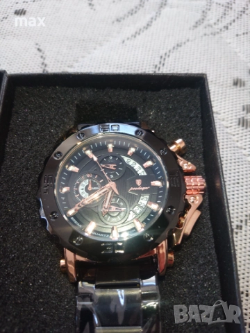 Кварцов часовник с 6 стрелки и дата ,фосфорисциращ,водоустойчив., снимка 6 - Мъжки - 52244391